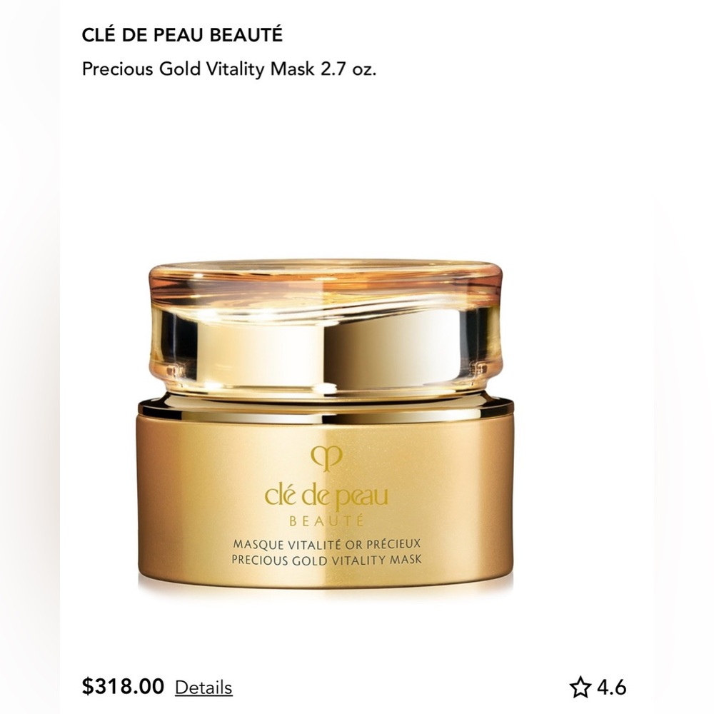 clé de peau Precious Gold Vitality Mask